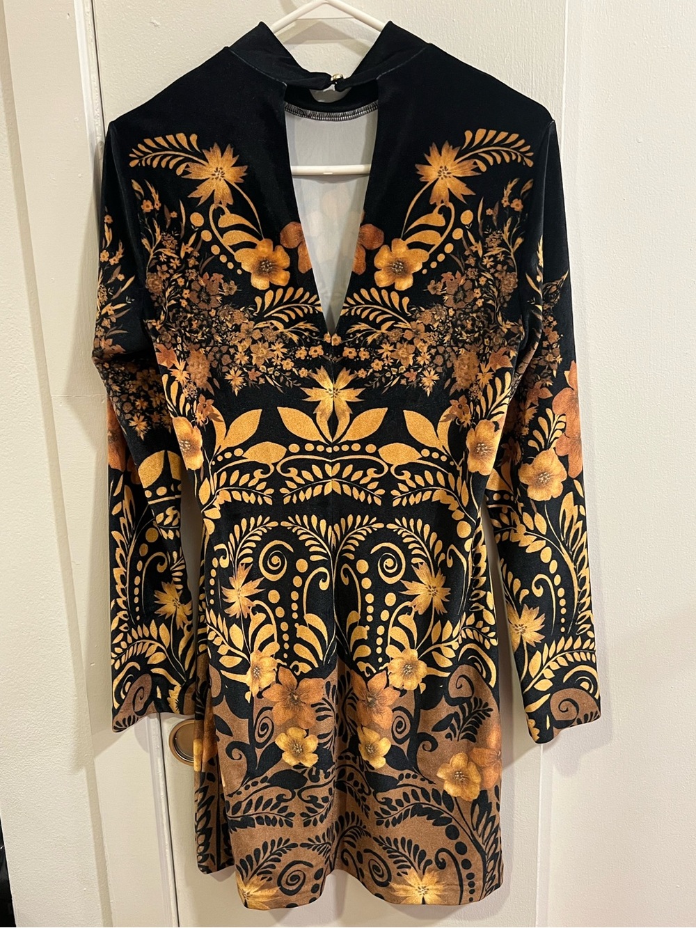 Anthropologie Velvet Mini Dress - Picture 5 of 7